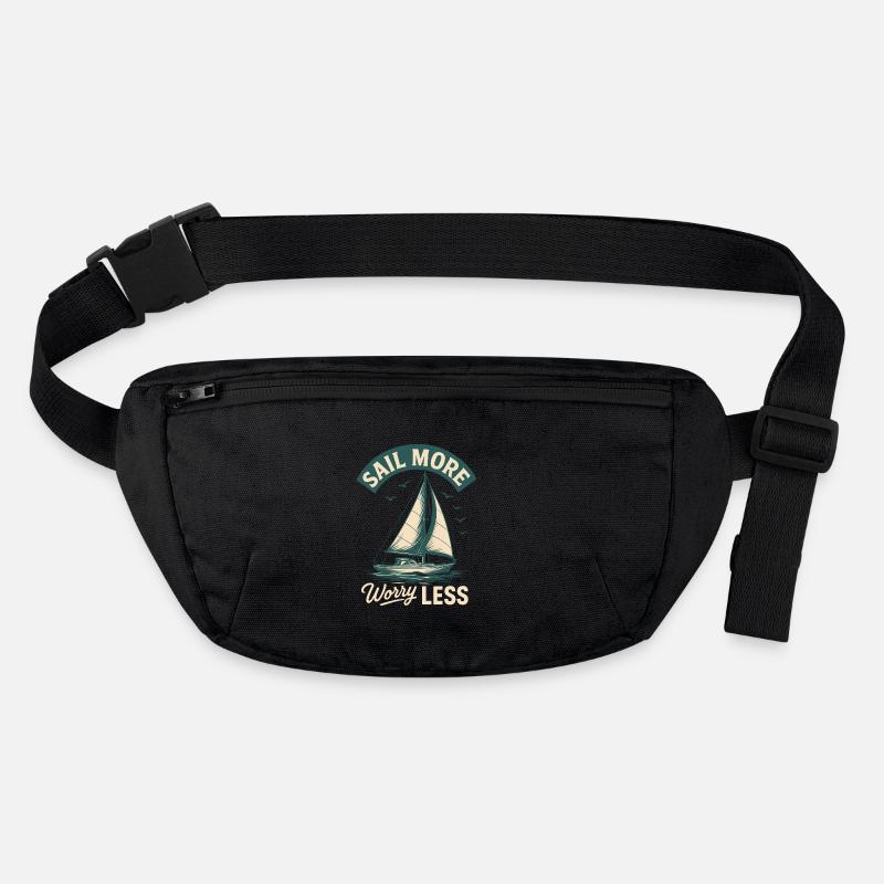 Vintage Design More Sailing Captain Boat Stanley/Stella recycled Hip Bag 
