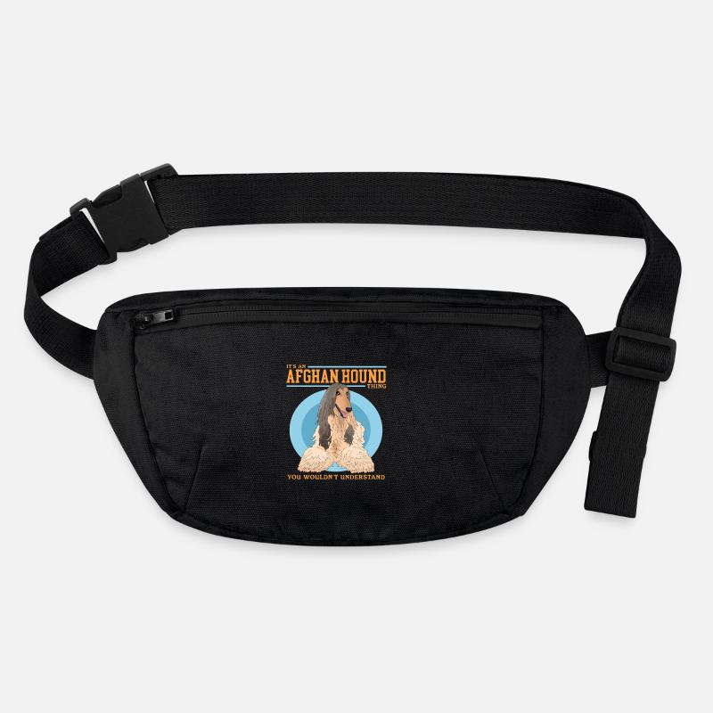 Afghan Greyhound Dog Gift Stanley/Stella recycled Hip Bag 