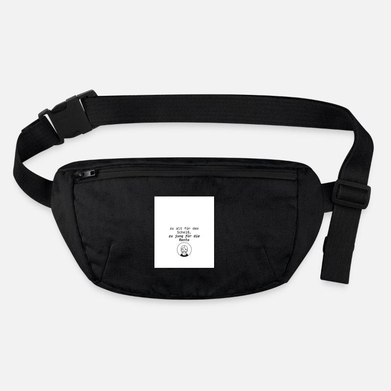 Age Sayings Humor Design - Stanley/Stella recycled Hip Bag  - black