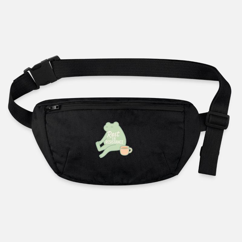 Ruhe Ist Widerstand Achtsamkeit Affirmation Stanley/Stella recycelte Gürteltasche