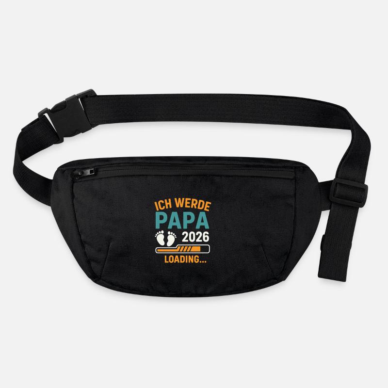 Werdender Vater ICH WERDE PAPA 2026 Lustig Stanley/Stella recycelte Gürteltasche