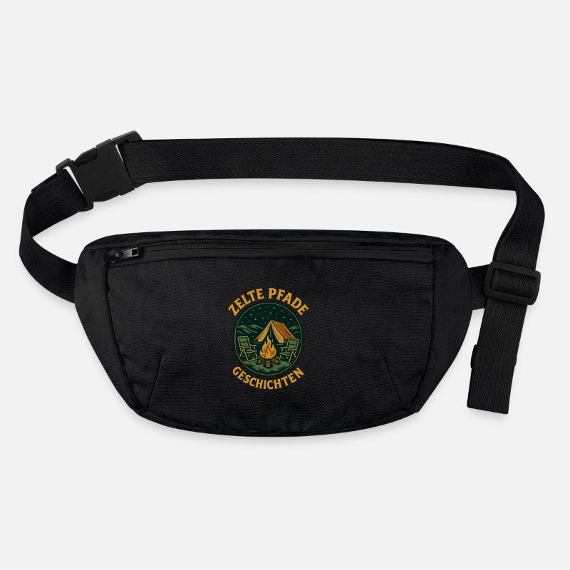 Tents Trails Stories Camping Adventure Camper Stanley/Stella recycled Hip Bag 