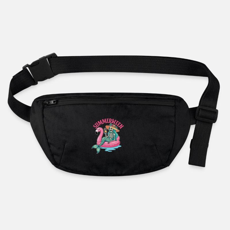 Summerween Mermaid Skeleton Spooky Costume Stanley/Stella recycled Hip Bag 