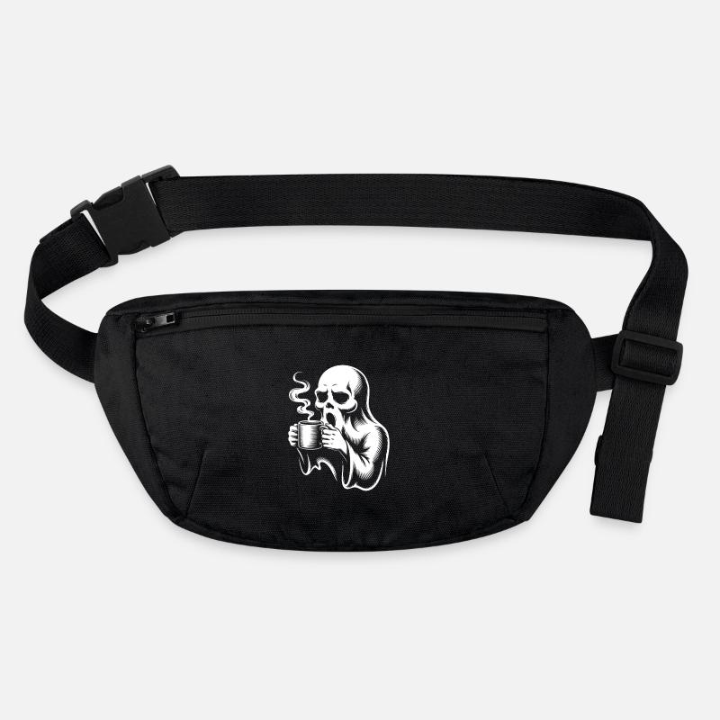 Coffee Ghost Morning Grouch Caffeine - Stanley/Stella recycled Hip Bag  - black