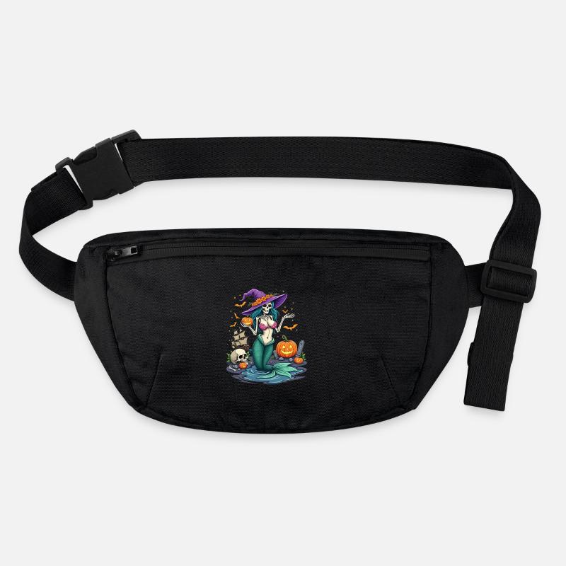 Hexenmermaid mit Halloween-Elementen Stanley/Stella recycelte Gürteltasche