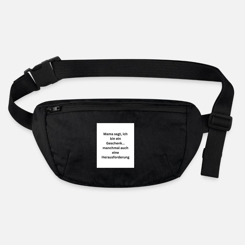 Mama sagt, ich bin ein Geschenk Stanley/Stella recycelte Gürteltasche