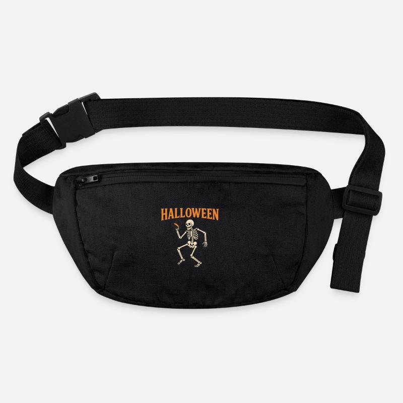 Squelette d’Halloween avec chapeau haut de forme Sac banane recyclé Stanley/Stella