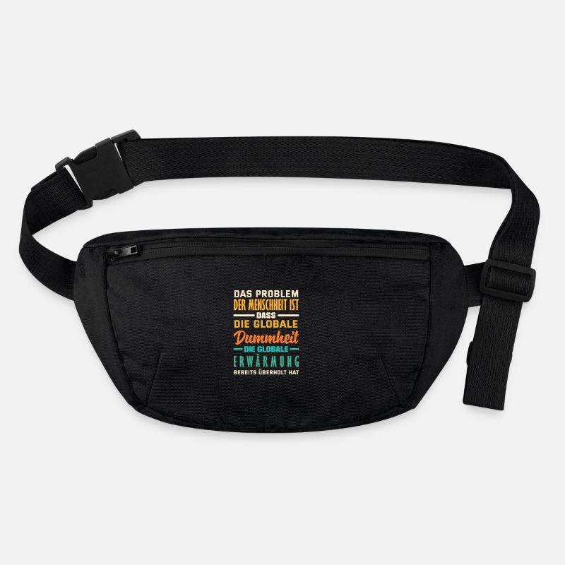 Global stupidity beats warming Stanley/Stella recycled Hip Bag 