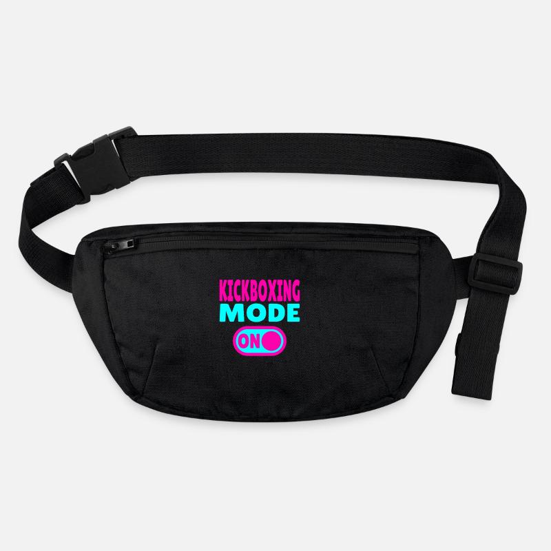 Kickboxing Mode ON – Power for Martial Artists - Stanley/Stella recycled Hip Bag  - black