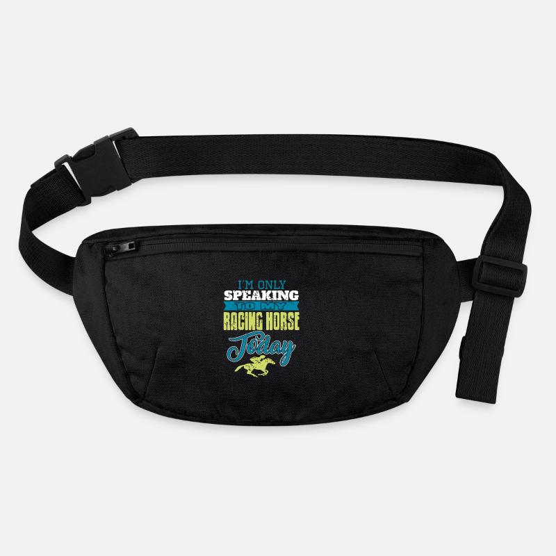 Only Talking to My Racing Horse Today Stanley/Stella recycled Hip Bag 
