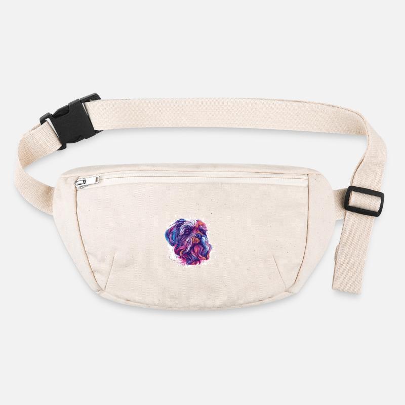 Colored Dog Portrait Artwork Stanley/Stella recycled Hip Bag 