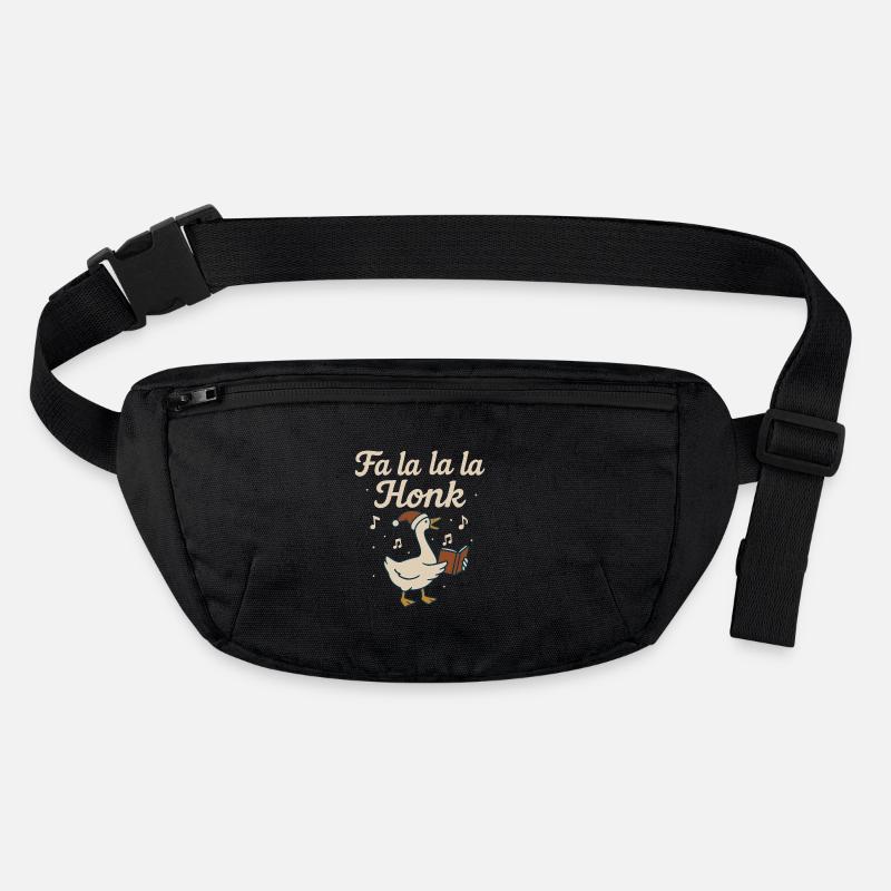 Weihnachtsgans Fa La La La Honk Lustiger Feiertag Stanley/Stella recycelte Gürteltasche