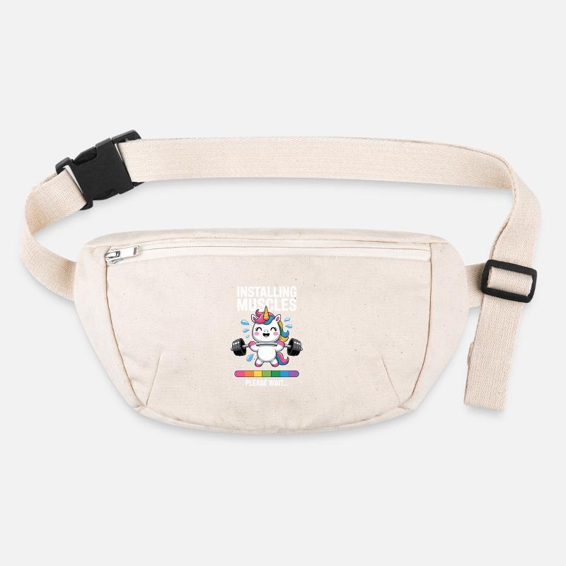 Unicorn Weight Training Installing Muscles Stanley/Stella recycled Hip Bag 