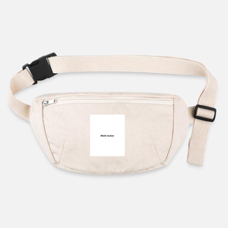 Bleib locker – Minimaler Slogan Stanley/Stella recycelte Gürteltasche