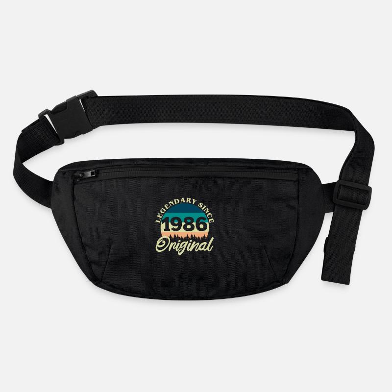 1986 Vintage Retro Original Geburtstagsgeschenk Stanley/Stella recycelte Gürteltasche