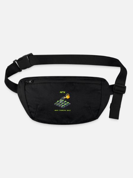 AFK avec le chou kale | Culture maraîchère et jardin - Sac banane recyclé Stanley/Stella - noir - Devant