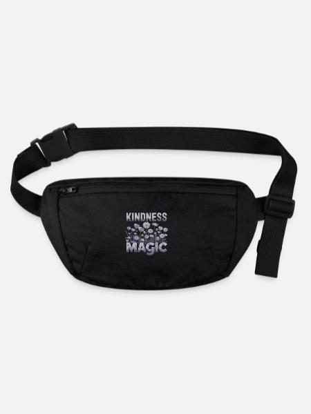 Kindness Magic Flower Meadow Friendliness - Stanley/Stella recycled Hip Bag  - black - Front