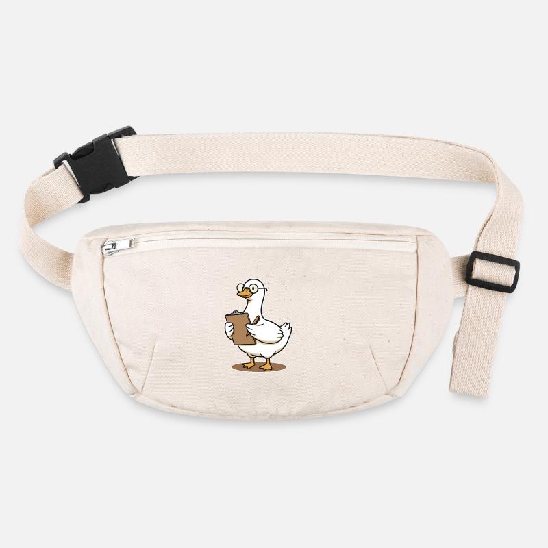 Duck with glasses Notepad Stanley/Stella recycled Hip Bag 