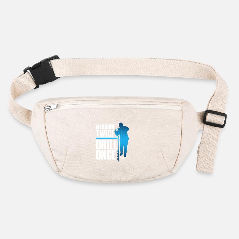 Eisangeln Measure Twice Drill Once Stanley/Stella recycled Hip Bag 