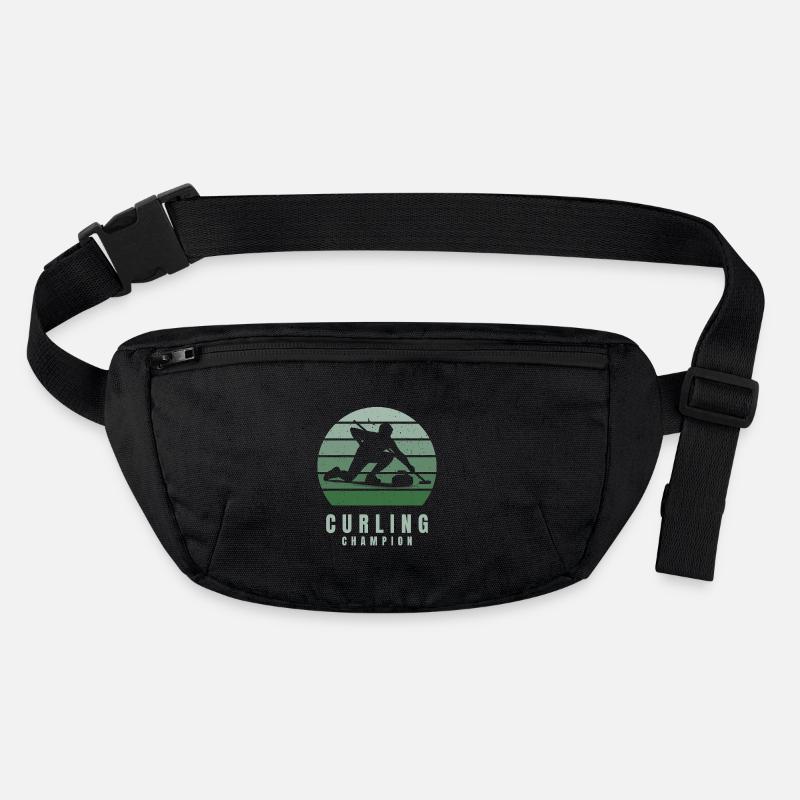 Curling Champion Retro Vintage Wintersport Stanley/Stella recycelte Gürteltasche