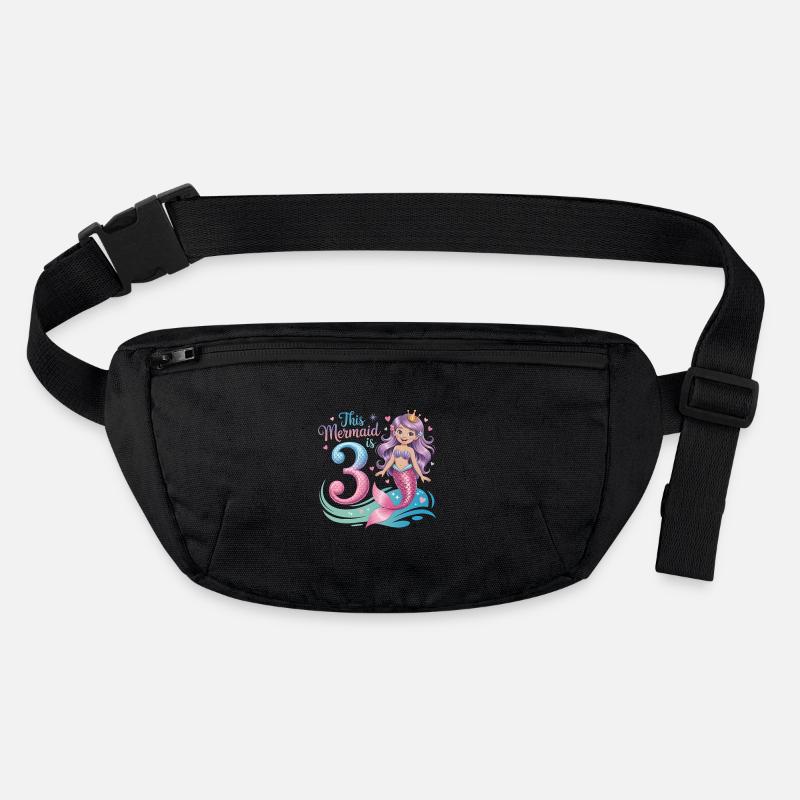 Mermaid 3rd Birthday 3 Years Stanley/Stella recycled Hip Bag 
