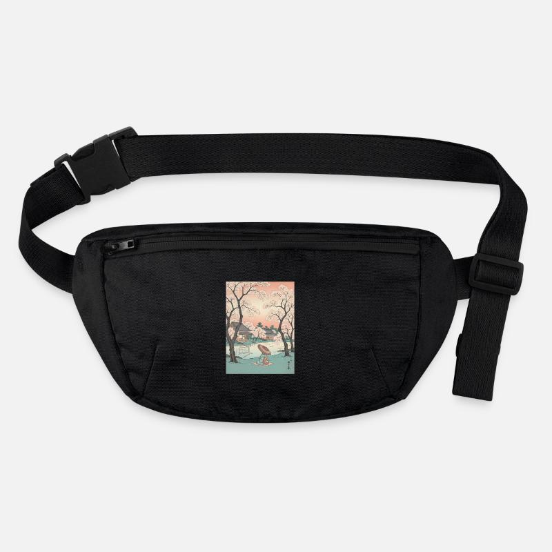 Fleurs traditionnelles de cerisier japonais Sac banane recyclé Stanley/Stella