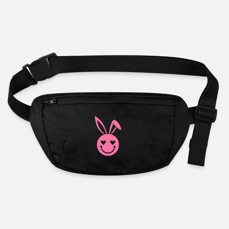 Pink Bunny Heart Eyes Stanley/Stella recycled Hip Bag 