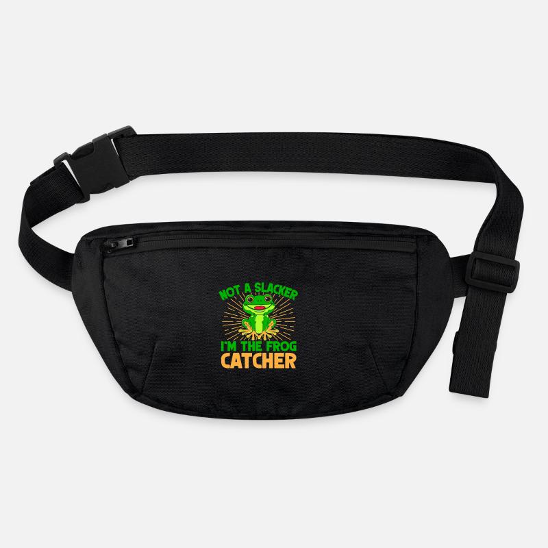 Frog Catcher Not A Slacker Frog Stanley/Stella recycled Hip Bag 