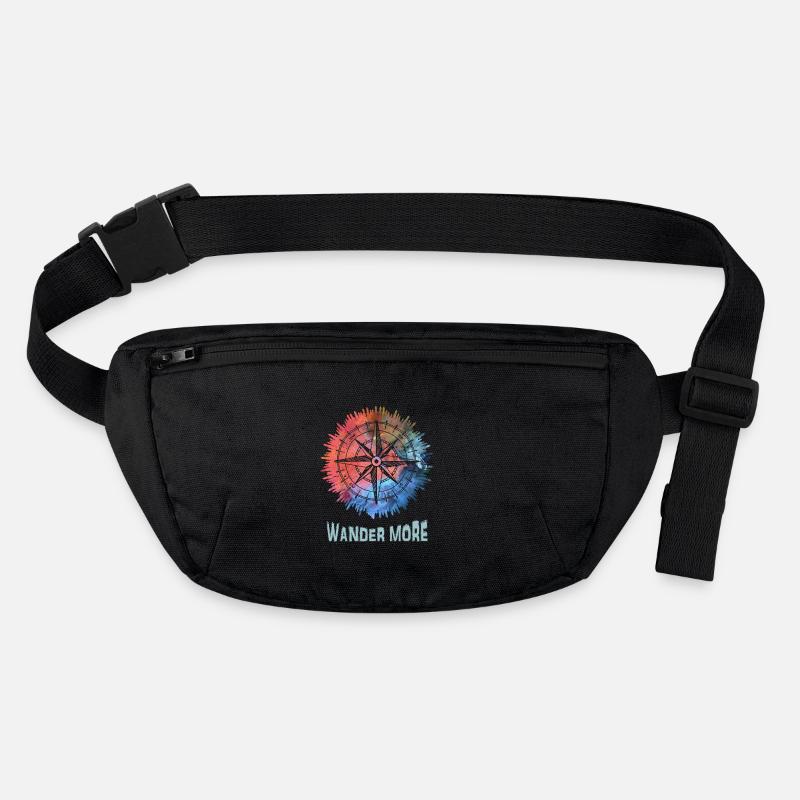 Wander More Compass Tie-Dye Stanley/Stella recycled Hip Bag 