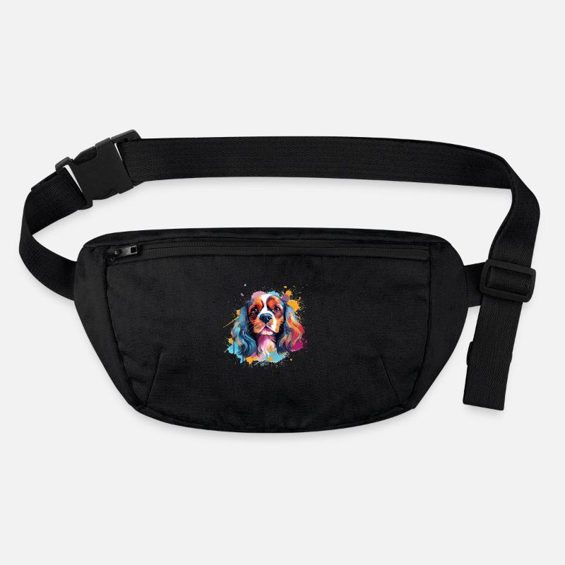 Cavalier King Charles Spaniel Hund Farbenfroh Stanley/Stella recycelte Gürteltasche