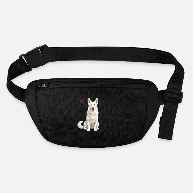 White German Shepherd, White Shepherd Stanley/Stella recycled Hip Bag 