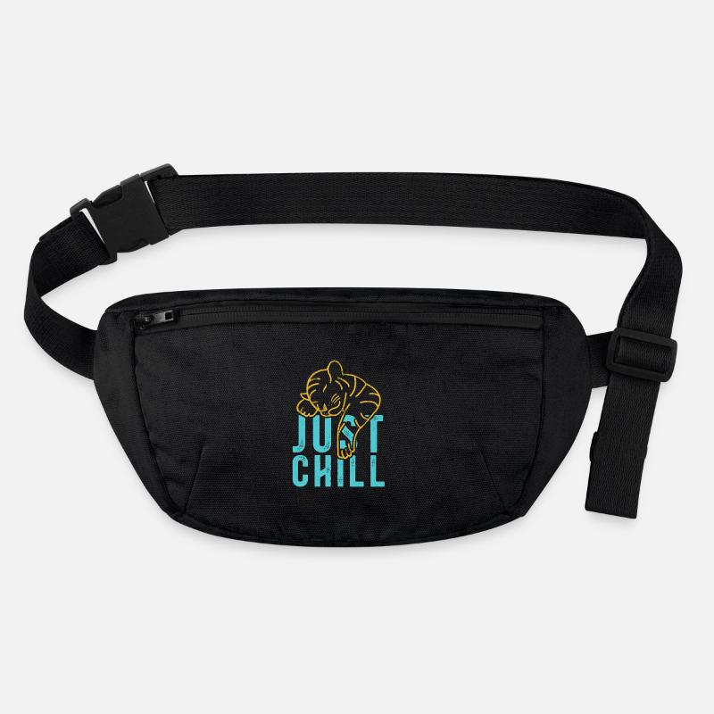 Just Chill Tiger – Relaxed Saying Stanley/Stella recycled Hip Bag 