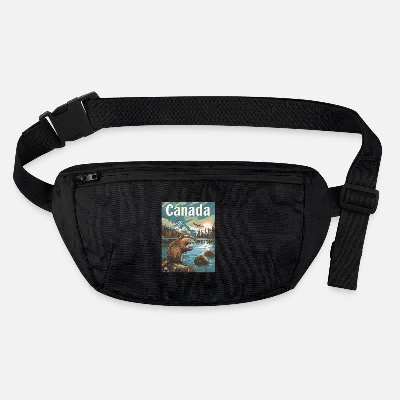  Naturwunder Kanada Landschaft Am See Mit Biber Stanley/Stella recycelte Gürteltasche