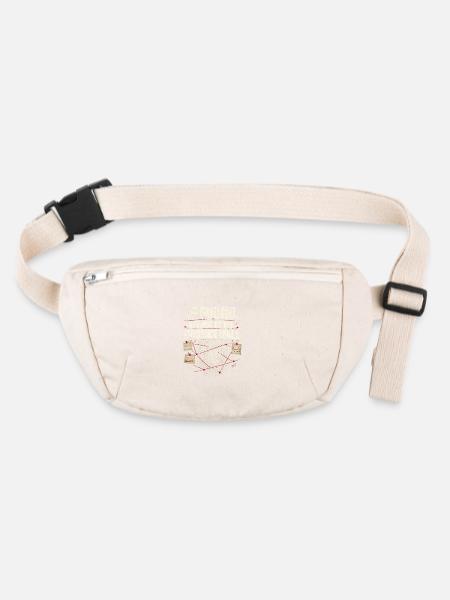 Back to the Wall of Evidence | True Crime - Stanley/Stella recycled Hip Bag  - natural - Front