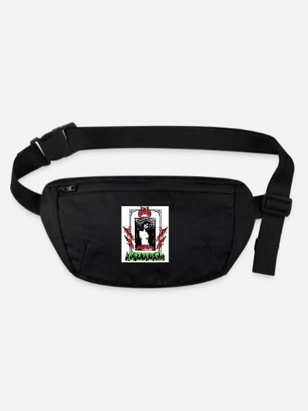 Design_ohne_Titel - Stanley/Stella recycelte Gürteltasche - Schwarz - Vorne