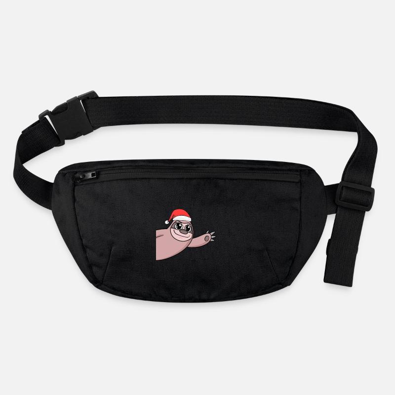 Sloth Christmas Hello Greeting Stanley/Stella recycled Hip Bag 