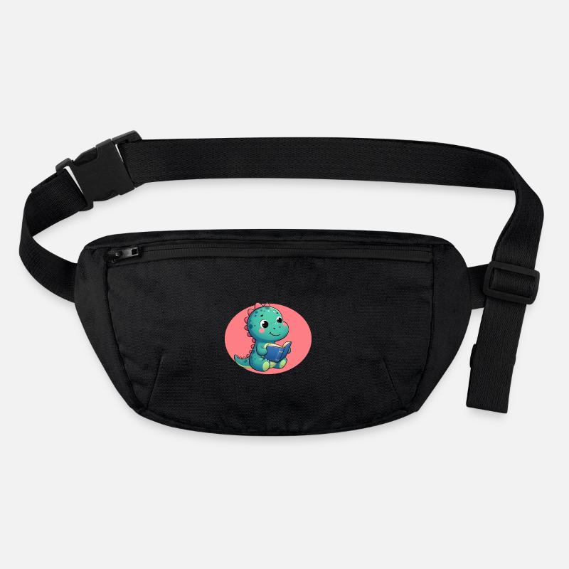 Dino liest Buch Stanley/Stella recycelte Gürteltasche