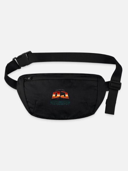 Disc jockey - Stanley/Stella recycled Hip Bag  - black - Front