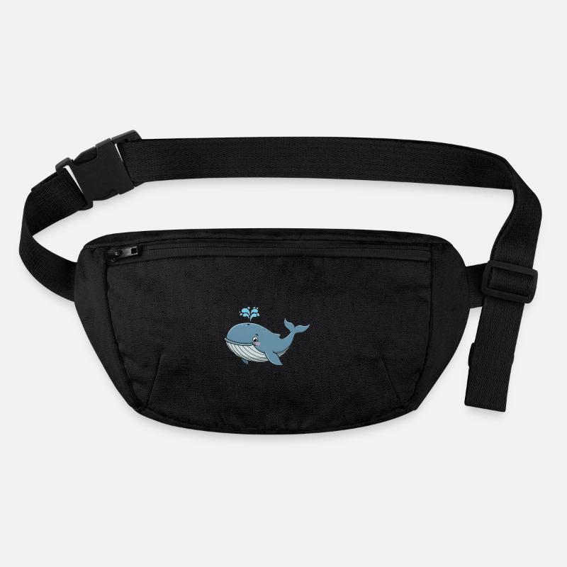 Tier Cartoon Buckelwal Stanley/Stella recycelte Gürteltasche