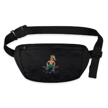 bob_beer - streetwear, casual style, funsport - Stanley/Stella recycelte Gürteltasche - Schwarz - Vorne