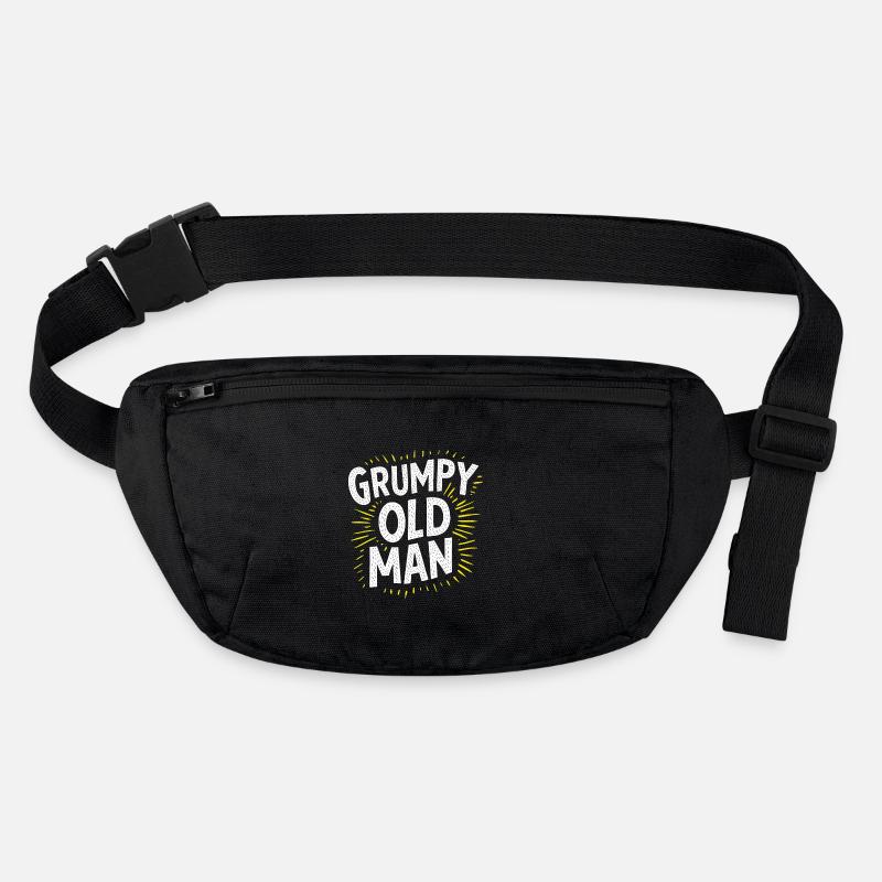 Nasty grumpy old man funny saying Stanley/Stella recycled Hip Bag 