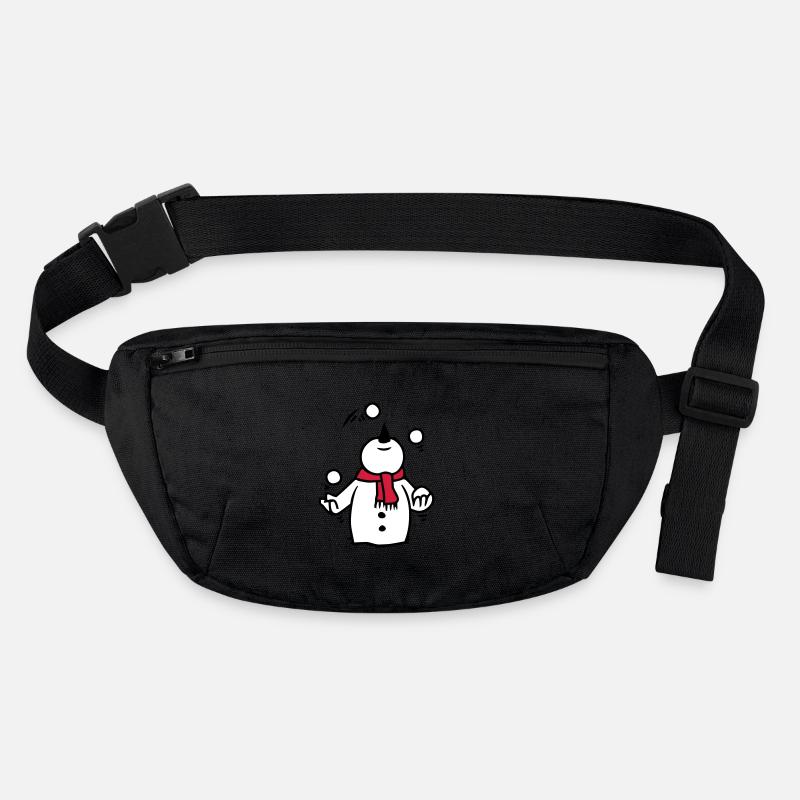 snowman juggling snowballs Stanley/Stella recycled Hip Bag 