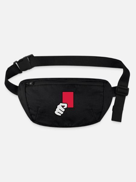 rote_karte__f3 - Sac banane recyclé Stanley/Stella - noir - Devant