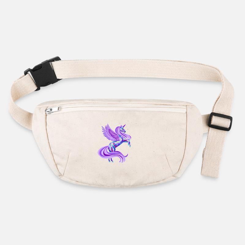 Zauberhaftes Einhorn in lila Stanley/Stella recycelte Gürteltasche