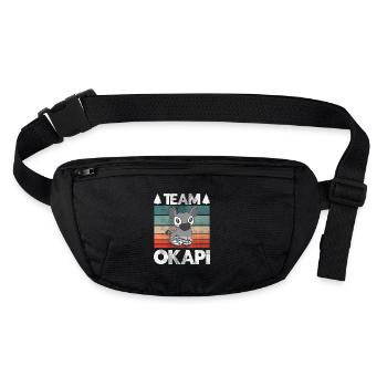Okapi das Juwel des Dschungels - Stanley/Stella recycelte Gürteltasche - Schwarz - Vorne