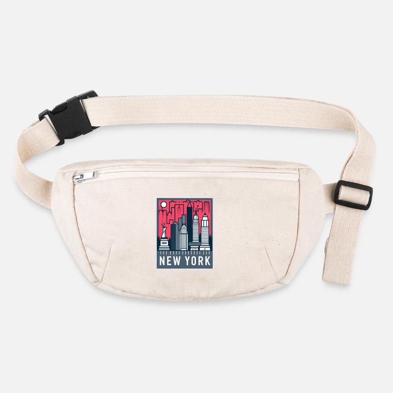 New York Skyline Pop Art Stanley/Stella recycled Hip Bag 