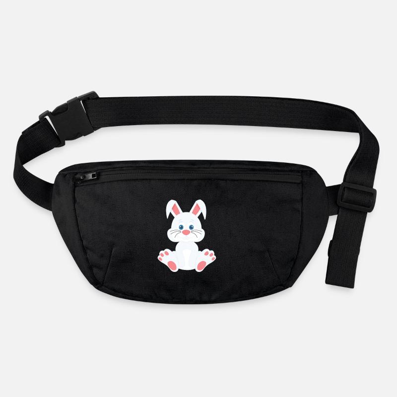 Lapin mignon - Sac banane recyclé Stanley/Stella - noir