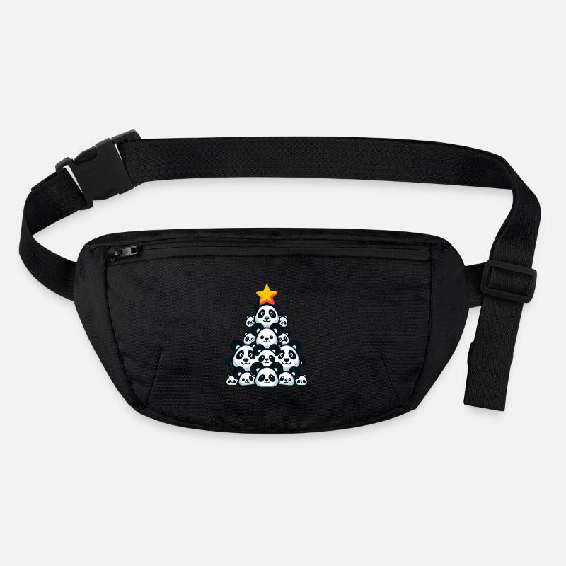 Christmas Panda - Festive Mood with Panda Bear Stanley/Stella recycled Hip Bag 