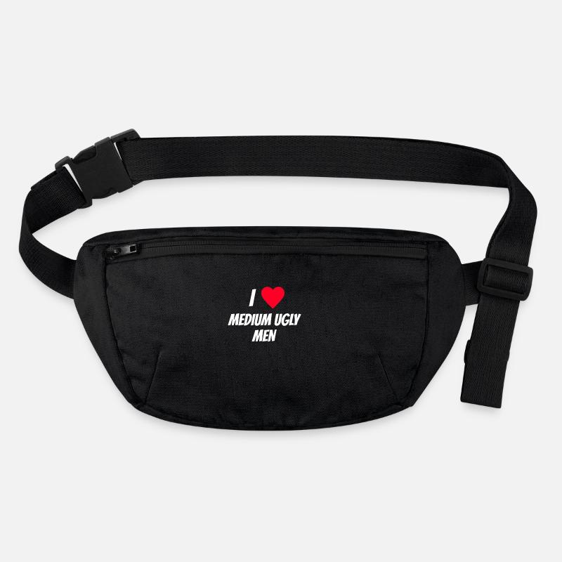 I love medium ugly men Stanley/Stella recycelte Gürteltasche
