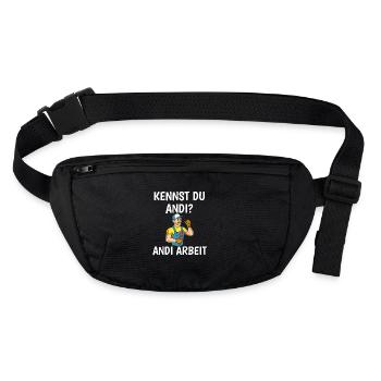 Do you know Andi? Andi Arbeit - Craftsman - Stanley/Stella recycled Hip Bag  - black - Front